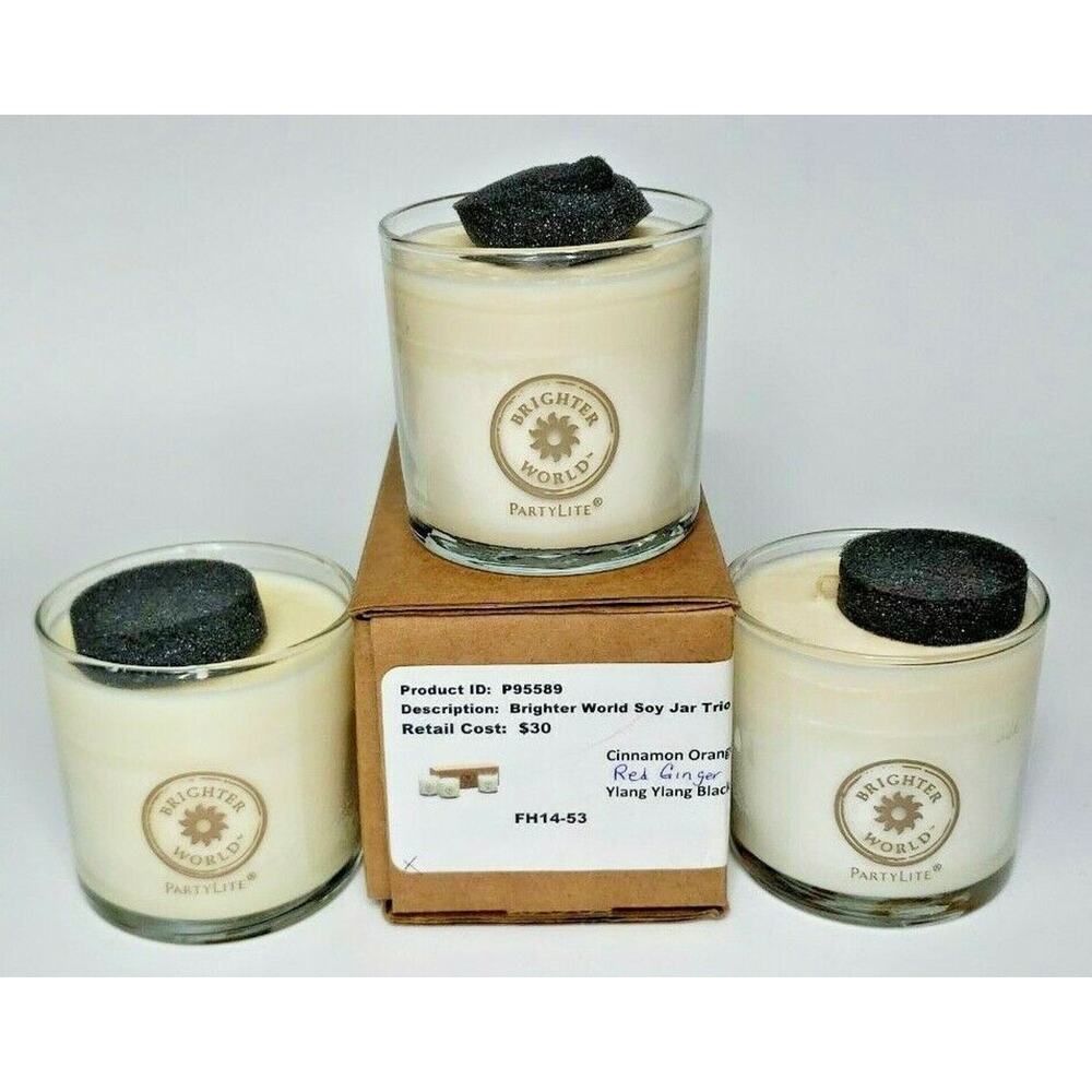 Partylite Brighter World Scented Candle Trio New In Box P3H/P95589 - Picture 2 of 2